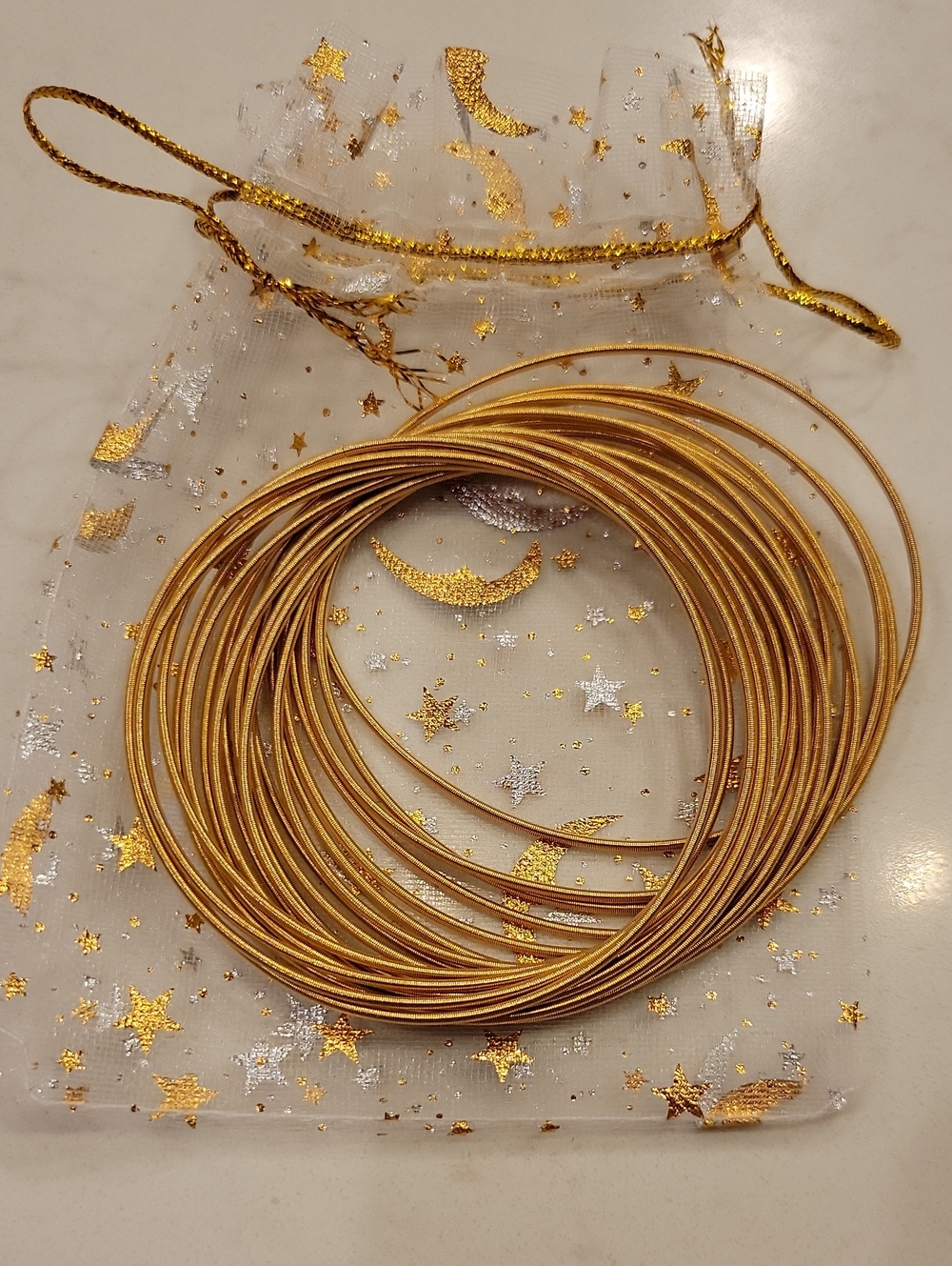 New! Bundle Of Gold Stretch Bracelets